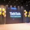 TalkTalk Logo in Office Next to Balloons